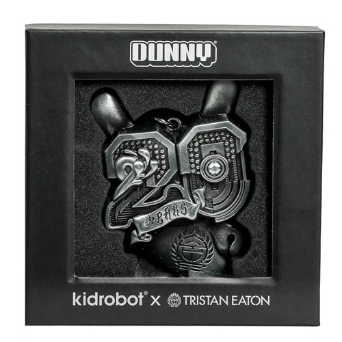Keychains - Dunny 20th Anniversary - Solid Metal Dunny Keychain (Silverchrome) By Tristan Eaton