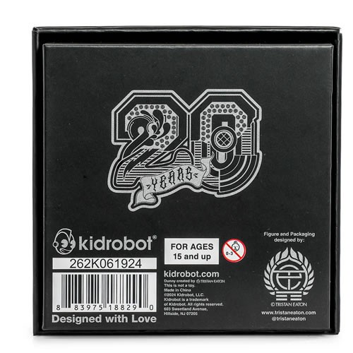 Keychains - Dunny 20th Anniversary - Solid Metal Dunny Keychain (Silverchrome) By Tristan Eaton