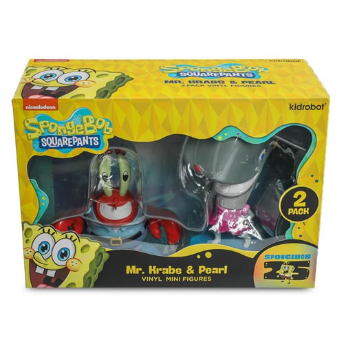 SpongeBob SquarePants Figures - Mr. Krabs & Pearl Vinyl Mini Figure 2-Pack