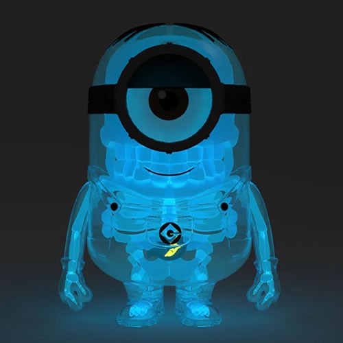Anatomy Art Figures - Despicable Me 4 - 8" Minion (GID) Blue X-Ray AVL Edition