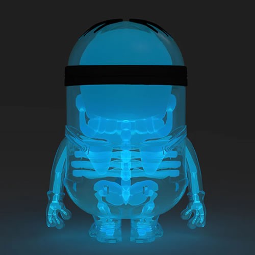 Anatomy Art Figures - Despicable Me 4 - 8" Minion (GID) Blue X-Ray AVL Edition