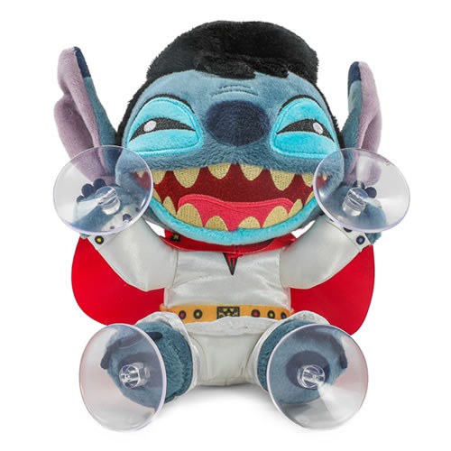 Window Clinger Plush - Disney - Lilo & Stitch - Elvis White Jumpsuit Stitch