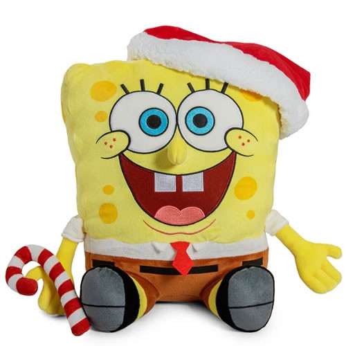 HugMe Plush - SpongeBob Squarepants - 16" Santa SpongeBob (Shake Action)