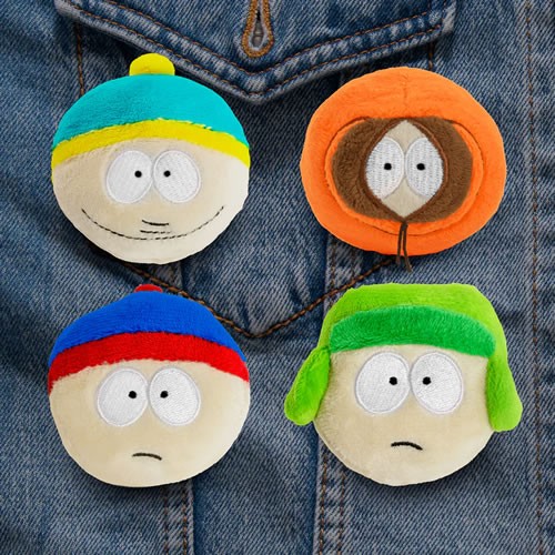 Pins & Buttons - South Park - Guys Plush Pin 4-Pack