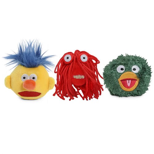 Pins & Buttons - Don't Hug Me I'm Scared - Green Duck, Red Guy & Yellow Guy Plush Pins 3-Pack