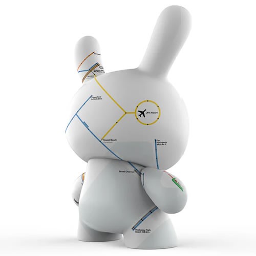 Dunny Vinyl Art Figures - MTA x Kidrobot - 8" New York City Subway Map Dunny
