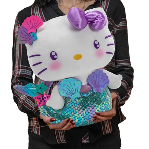 Hello Kitty Plush - 13" Purple Mermaid