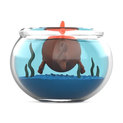 Vinyl Art Figures - The Simpsons - 5.5" Blinky In Fish Bowl