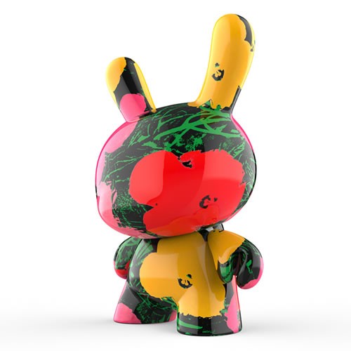 Dunny Vinyl Art Figures - Andy Warhol - 8" Masterpiece Flowers Hydro-Dipped