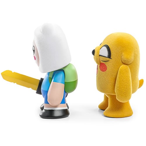 Adventure Time Figures - 3" Finn & Jake Flocked Vinyl Figures 2-Pack