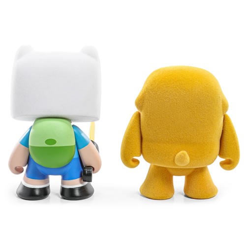Adventure Time Figures - 3" Finn & Jake Flocked Vinyl Figures 2-Pack