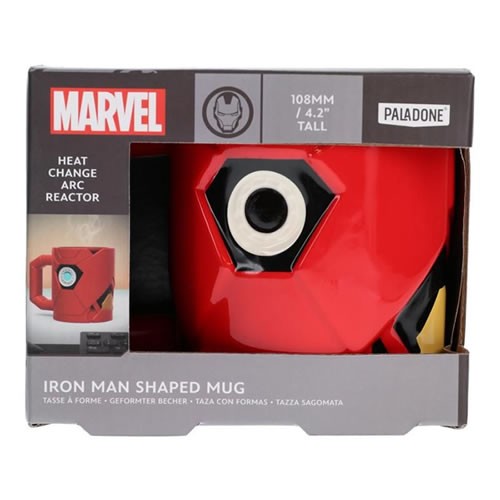 Drinkware - Marvel - Iron Man Shaped Arc Reactor Heat Change Mug V2
