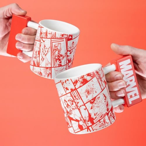 Drinkware - Marvel - Marvel Logo Shaped Mug