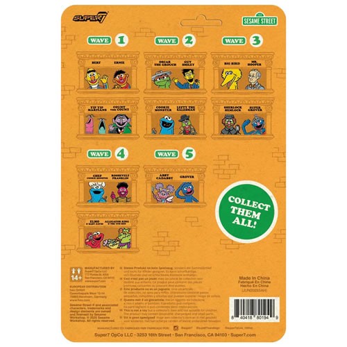 ReAction Figures - Sesame Street - W05 - Grover
