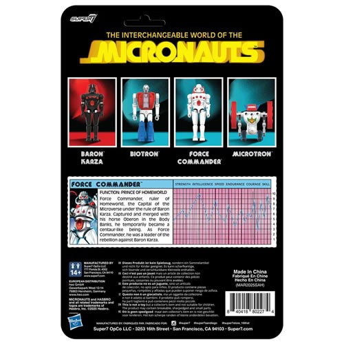 ReAction+ Figures - Micronauts - W02 - Force Commander