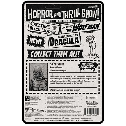 ReAction+ Figures - Universal Monsters - W01 - Creature From The Black Lagoon
