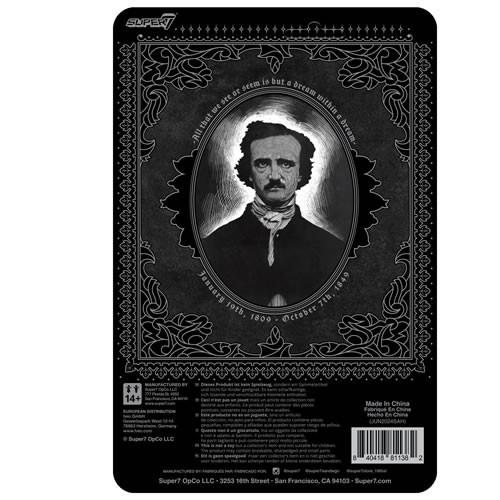 ReAction Figures - Edgar Allan Poe - W01 - Edgar Allan Poe (Greyscale)