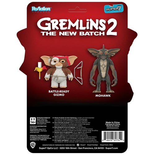 ReAction Figures - Gremlins 2: The New Batch - Gizmo (Battle Ready Character Card)