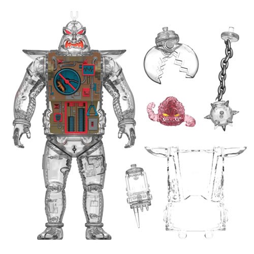 Super Cyborg Figures - TMNT - Krang Android (Clear)