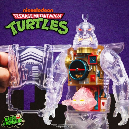 Super Cyborg Figures - TMNT - Krang Android (Clear)