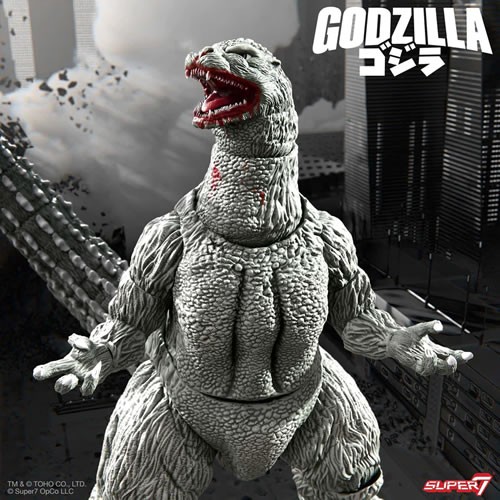 S7 ULTIMATES! Figures - Toho - Godzilla 1989 (Greyscale Comic Book - Thirsty For Blood)