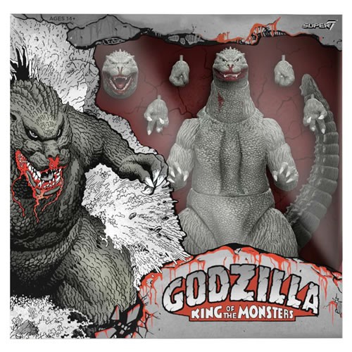 S7 ULTIMATES! Figures - Toho - Godzilla 1989 (Greyscale Comic Book - Thirsty For Blood)