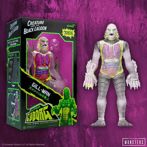 Super Cyborg Figures - Universal Monsters - Creature From the Black Lagoon (Clear)