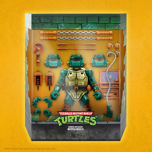 S7 ULTIMATES! Figures - TMNT - W07 - Warrior Metalhead Michelangelo