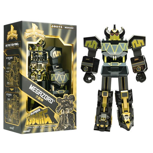 Super Cyborg Figures - Mighty Morphin Power Rangers - Megazord (Black / Gold)