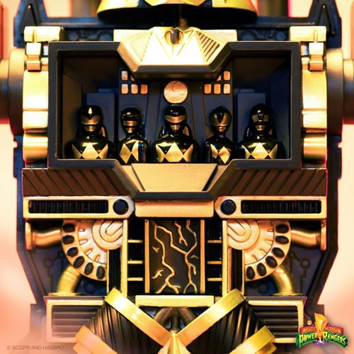 Super Cyborg Figures - Mighty Morphin Power Rangers - Megazord (Black / Gold)