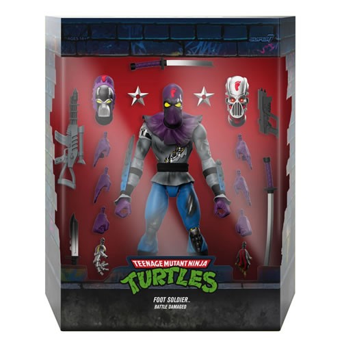 S7 ULTIMATES! Figures - TMNT - W11 - Foot Soldier (Battle Damaged)