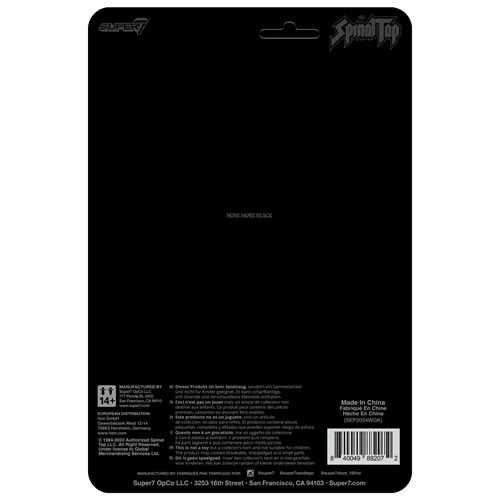 ReAction Figures - Spinal Tap - W02 - David St. Hubbins (None More Black)