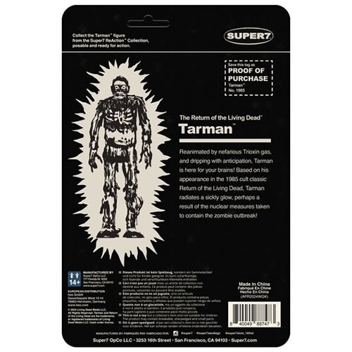 ReAction Figures - Return Of The Living Dead - W04 - Tarman (Monster Glow)