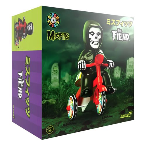 Super Cycles Figures - The Misfits - Fiend (Black w/ Red Trike)