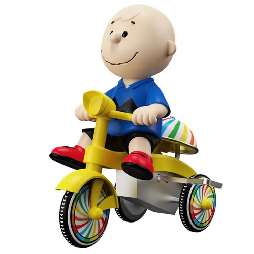 Super Cycles Figures - Peanuts - Charlie Brown (Blue w/ Yellow Trike)