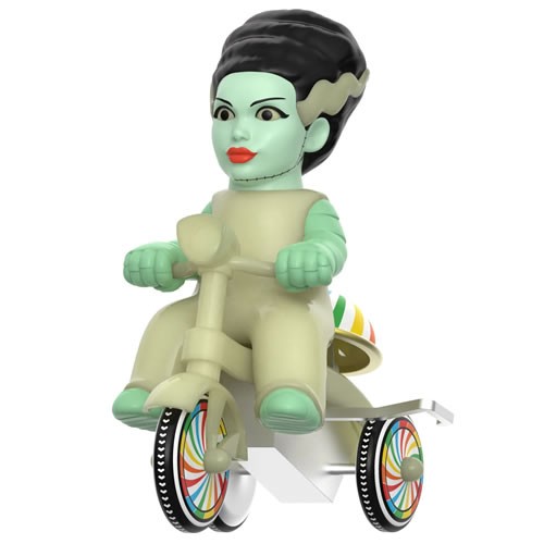 Super Cycles Figures - Universal Monsters - Bride Of Frankenstein (Glow w/ Glow Trike)