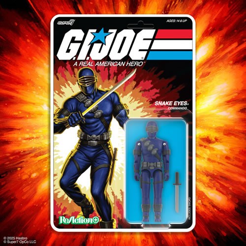 ReAction+ Figures - G.I. Joe - W03 - Snake Eyes (Cartoon)