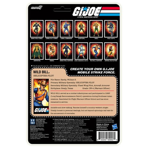 ReAction+ Figures - G.I. Joe - W03 - Wild Bill (Cartoon)