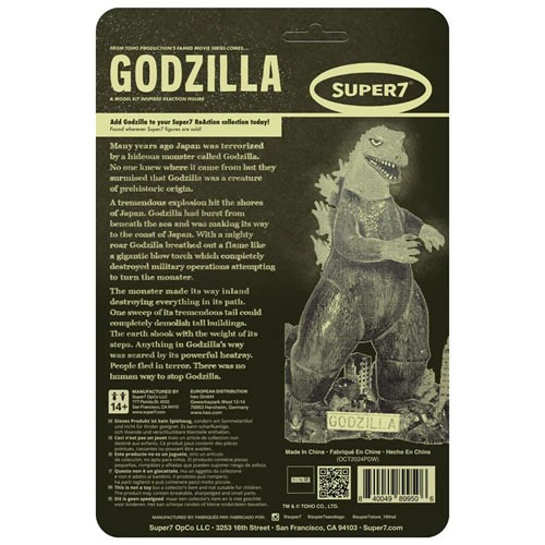 ReAction Figures - Toho Godzilla - Godzilla Model Kit (Glow)
