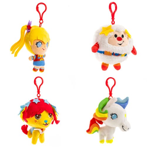 Rainbow Brite Plush - 12pc Backpack Clip Assorted Display