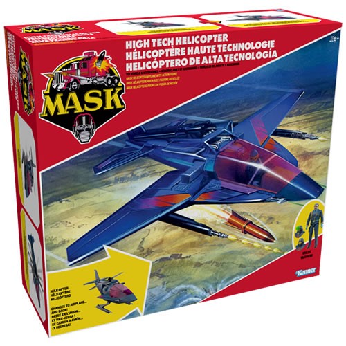 M.A.S.K. Vehicles & Figures - High Tech Helicopter With Miles “Wolf” Mayhem