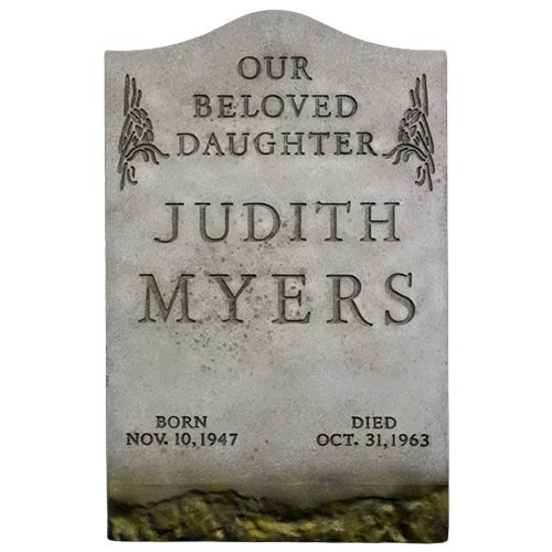 Prop Replicas - Halloween (1978 Movie) - Judith Myers Tombstone