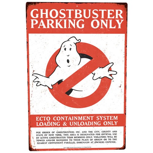Prop Replicas - Ghostbusters - Parking Metal Sign