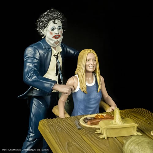 The Texas Chainsaw Massacre (1974) Playsets - 5" Scale Dinner Scene w/ Grampa and Sally Figures