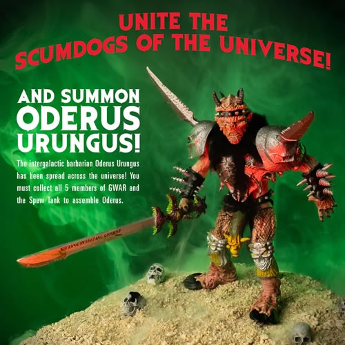 GWAR Figures - 5" Figure Assortment (Oderus Urungus Build-A-Figure)