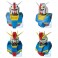 Ichibansho Zakka Figures - Mobile Suit Gundam - 4pc Gundam MS Head Magnet Display
