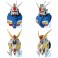 Ichibansho Zakka Figures - Mobile Suit Gundam - 4pc Gundam MS Head Magnet Display
