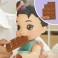 Baby Alive Dolls - Sweet Snacks - Katie Kat Black Hair Baby Doll - 5X00