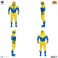 DC Super Powers Figures - 4.5" Scale Booster Gold