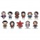 3D Plush Collectible Bag Clips - Stranger Things - 24pc Blind Bag Display